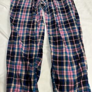 Victoria's Secret Kids Plaid Pajama Bottoms - Pink and Blue